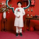  Áo Dài Bé Trai Màu Trắng Sang Trọng, Thanh Lịch, Thoải Mái | Crown Space CKBL9933106 