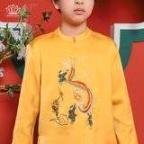  Áo Dài Bé Trai Lụa Tafta Mềm Mại, Thanh Lịch, Thoải Mái | Crown Space CKBL9933112 