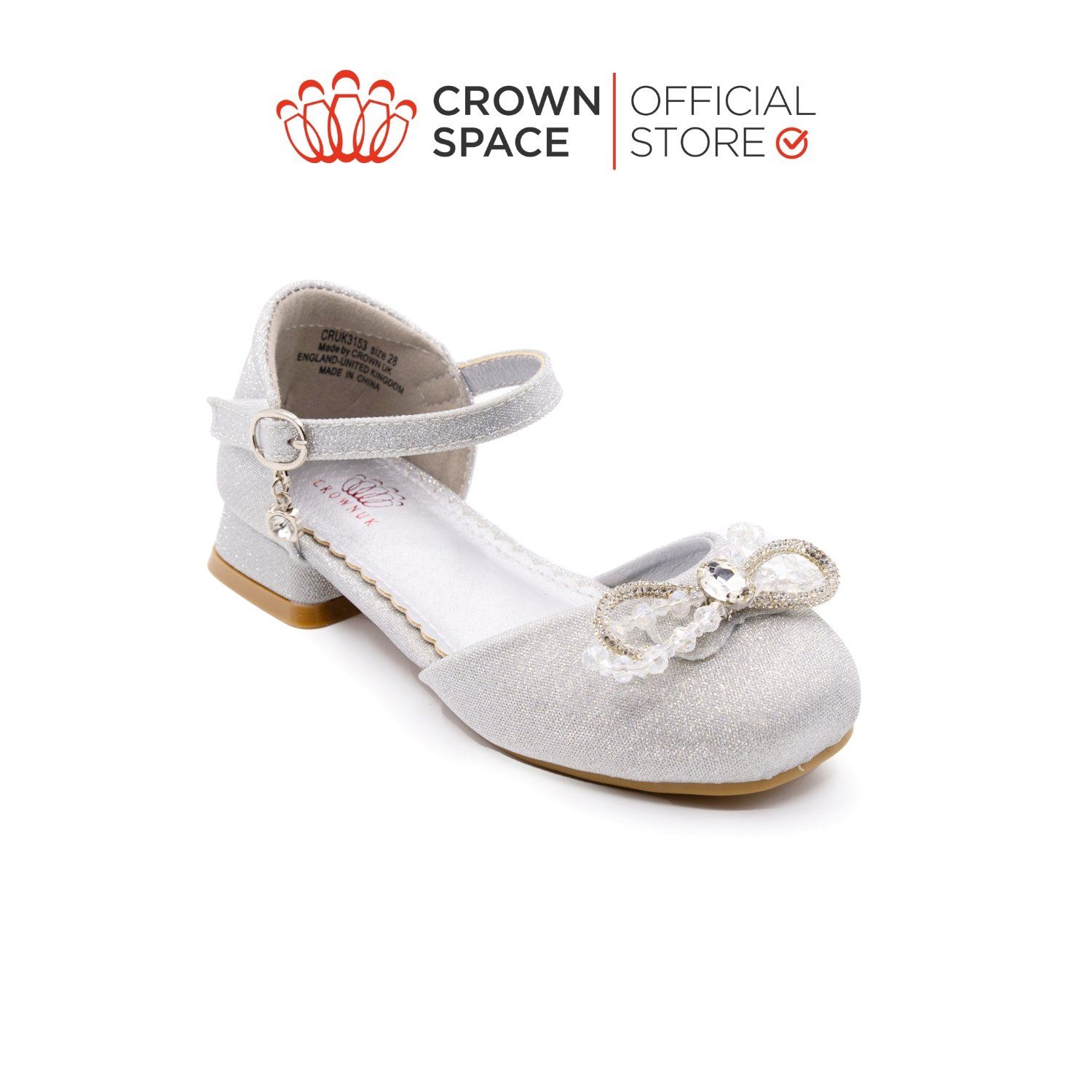  Giày Búp Bê Trẻ Em Cao Cấp Chính Hãng Crown Space Dành Cho Bé Gái Đi Chơi Đi Học CRUK3151 Size 31 - 36 