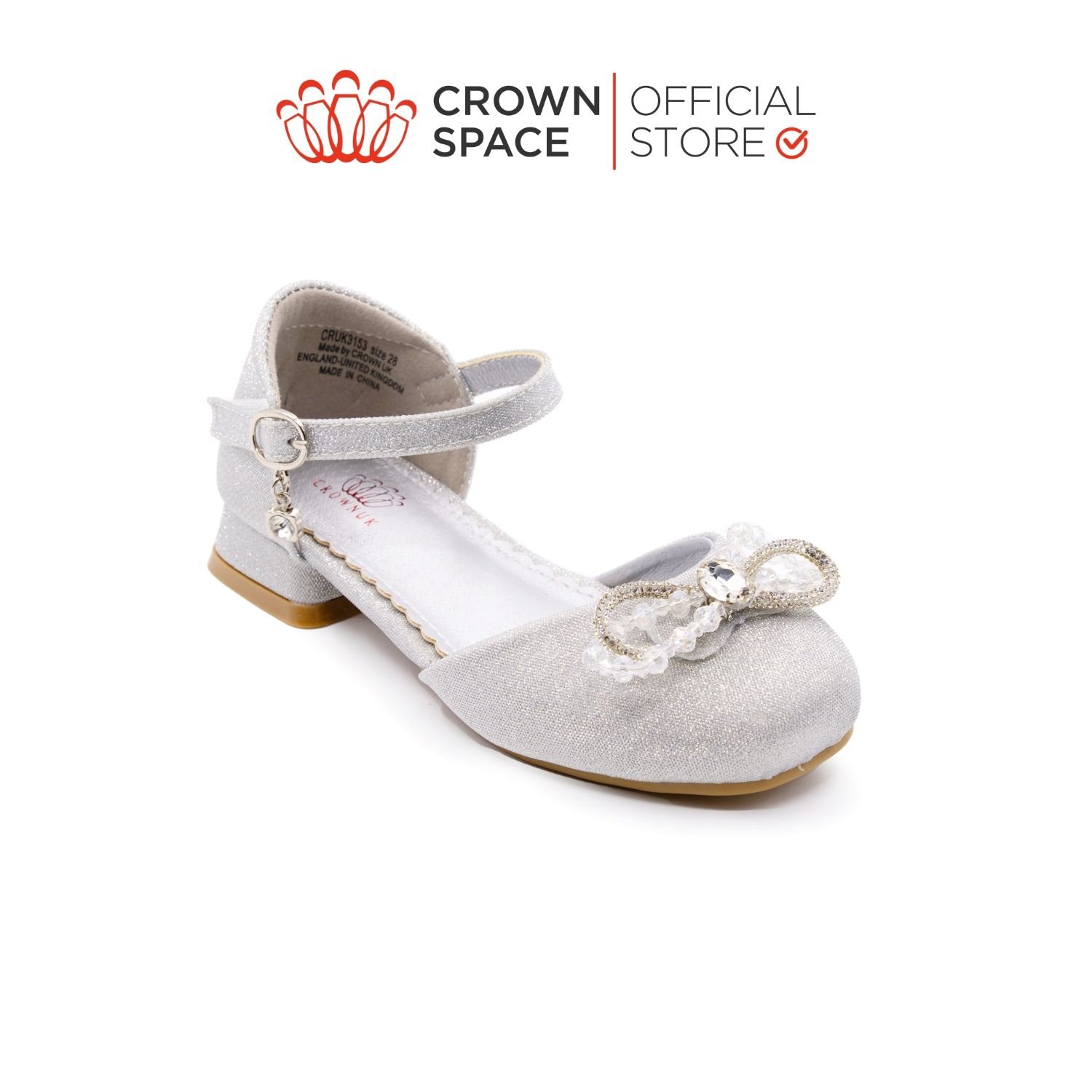  Giày Búp Bê Trẻ Em Cao Cấp Chính Hãng Crown Space Dành Cho Bé Gái Đi Chơi Đi Học CRUK3153 Size 25 - 30 