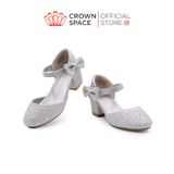  Giày Búp Bê Trẻ Em Cao Cấp Chính Hãng Crown Space Dành Cho Bé Gái Đi Chơi Đi Học CRUK3152 Size 31 - 36 