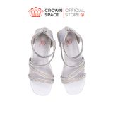  Dép Quai Hậu Sandals Có Gót Trẻ Em Cao Cấp Chính Hãng Crown Space Dành Cho Bé Gái Đi Chơi Đi Học CRUK7041 Size 31 - 36 