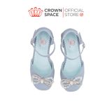  Giày Búp Bê Trẻ Em Cao Cấp Chính Hãng Crown Space Dành Cho Bé Gái Đi Chơi Đi Học CRUK3153 Size 25 - 30 