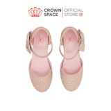  Giày Búp Bê Trẻ Em Cao Cấp Chính Hãng Crown Space Dành Cho Bé Gái Đi Chơi Đi Học CRUK3152 Size 31 - 36 