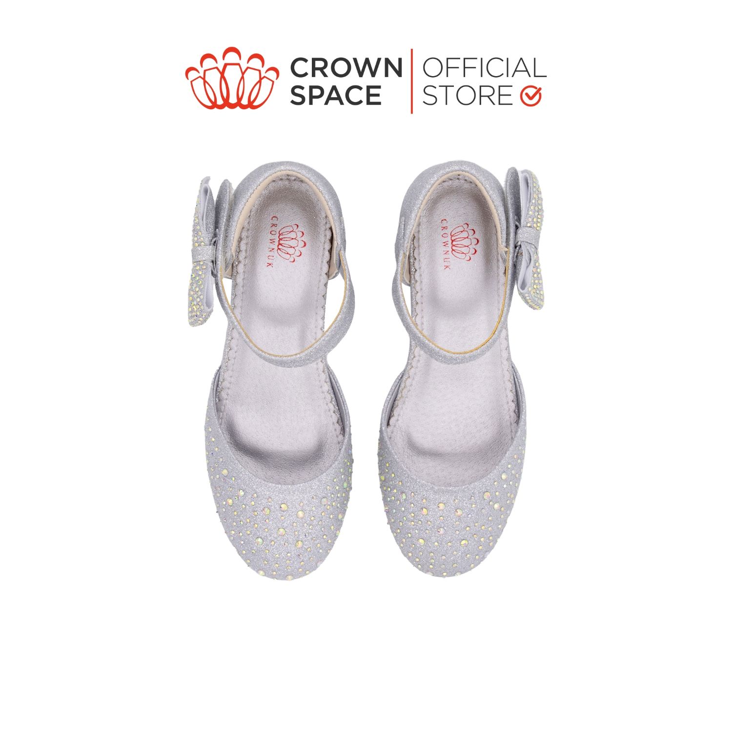  Giày Búp Bê Trẻ Em Cao Cấp Chính Hãng Crown Space Dành Cho Bé Gái Đi Chơi Đi Học CRUK3152 Size 31 - 36 