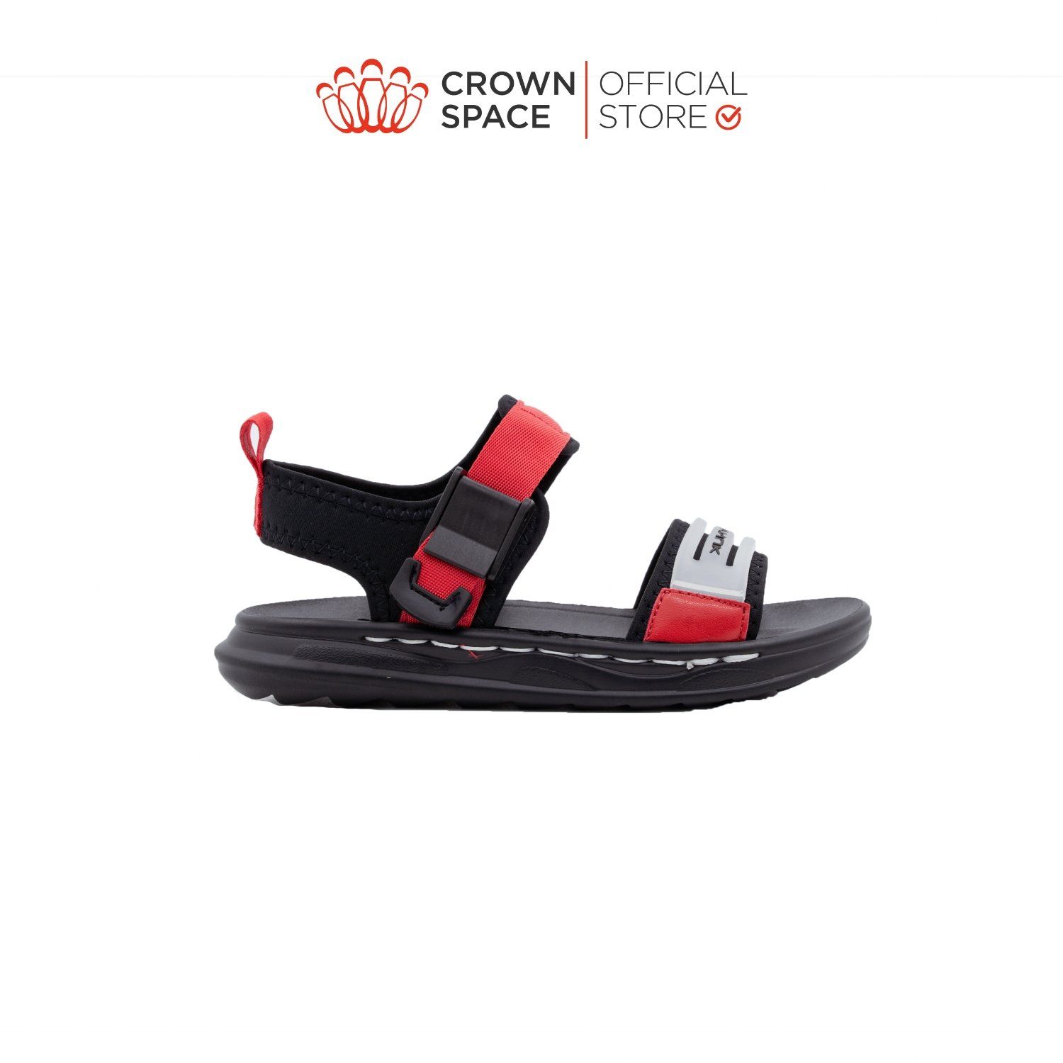  Dép Quai Hậu Sandals Trẻ Em Cao Cấp Chính Hãng Crown Space Dành Cho Bé Trai Đi Chơi Đi Học CRUK652 Size 26 - 36 