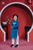  Áo Dài Bé Trai Màu Xanh Mềm Mại, Thanh Lịch, Thoải Mái | Crown Space CKBL9942006 