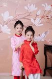  Áo Dài Lụa Tơ Tằm Bé Gái Cao Cấp, Cách Tân, Sang Trọng | Crown Space CKGS9941902 