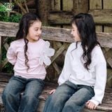  Áo Nỉ Cotton Bé Gái Đính Hoa To Xinh Xắn Năng Động | Crown Space CKGL5141210 