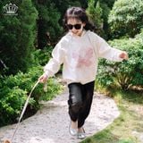  Áo Nỉ Hoodie Bé Gái Bướm Hồng Cá Tính Năng Động | Crown Space CKGL5141216 