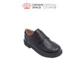  Giày Da Lì Bé Trai Cao Cấp, Êm Chân, Chống Trơn Trượt | Crown Space CRUK168 