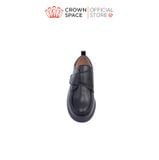  Giày Đi Học Da Lì Bé Trai Cao Cấp, Êm Chân, Chống Trơn Trượt | Crown Space CRUK169 