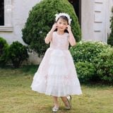 Váy Công Chúa Hoàng Gia Đính Ngọc Màu Hồng Quý Tộc Cổ Điển | Crown Space CKGS3841515 