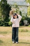  Áo Cardigan Len Bé Gái Cổ Tròn 2 Màu Hồng Be Lấp Lánh | Crown Space CKGL6441525 