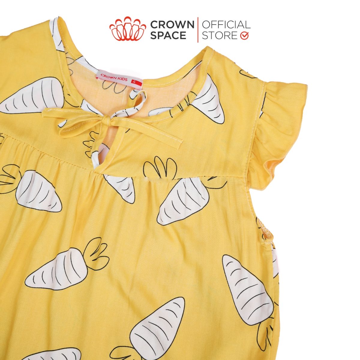  Bộ Mặc Nhà Dành Cho Bé Gái Crown Kids CKGS2911201 Size 14 - 28Kg 