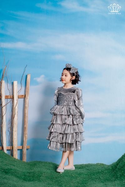  Váy Công Chúa Dành Cho Bé Gái Phiên Bản Limited Crown Kids CKGL6822214 Size 13 - 28Kg 