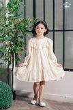  Váy Công Chúa Tay Dài Hai Lớp Nhẹ Nhàng Bồng Bềnh Đủ 4 Màu Sắc Dành Cho Bé Gái Crown Kids CKGL5822301 Size 13 đến 45Kg 