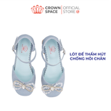  Giày Búp Bê Bé Gái Da Thật Đế Cao Gót, Thấm Hút Tốt | Crown Space CRUK3151 