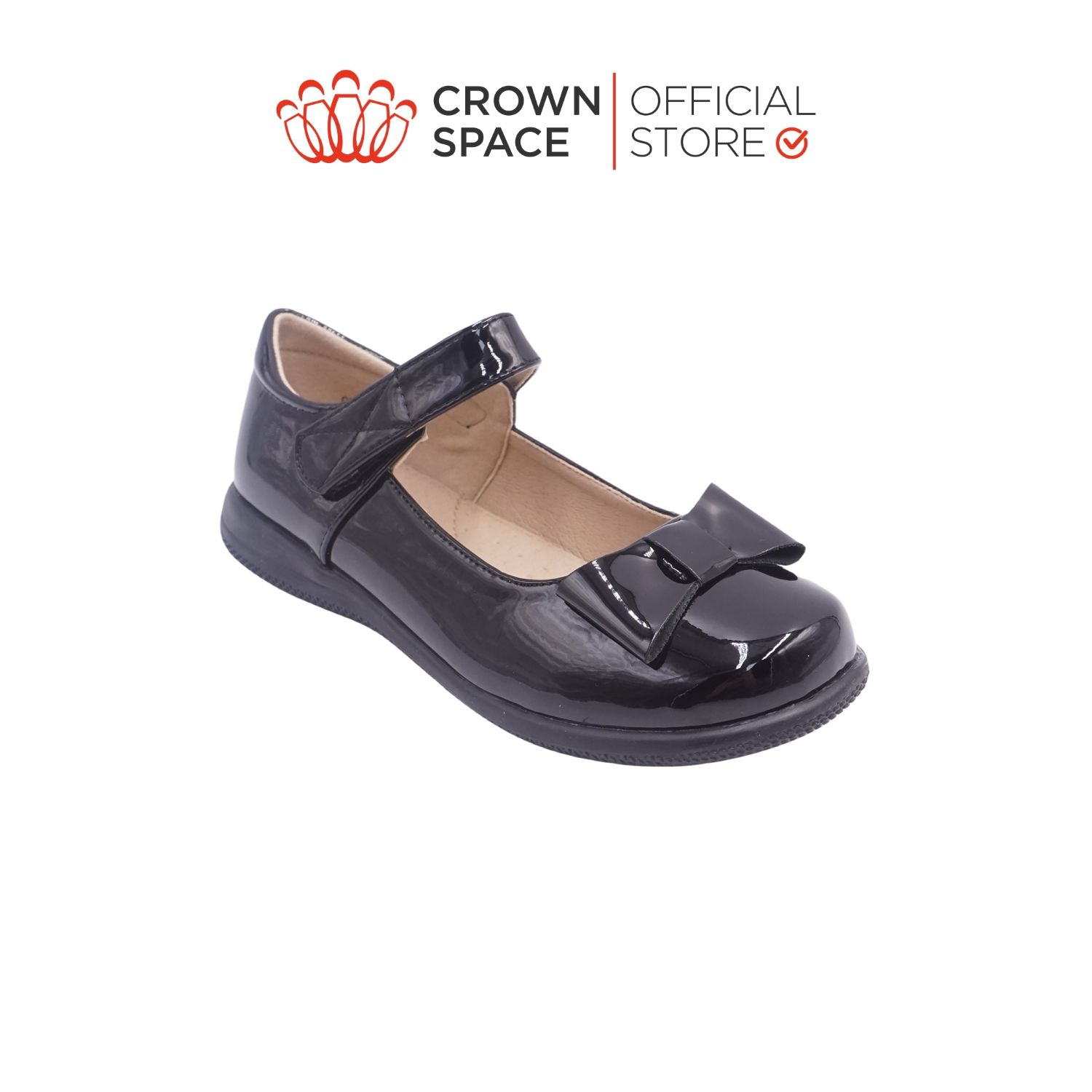  Giày Búp Bê School Shoes Đi Học Trẻ Em Cao Cấp Chính Hãng Crown Space Dành Cho Bé Gái CRUK3075 Size 30 - 38 