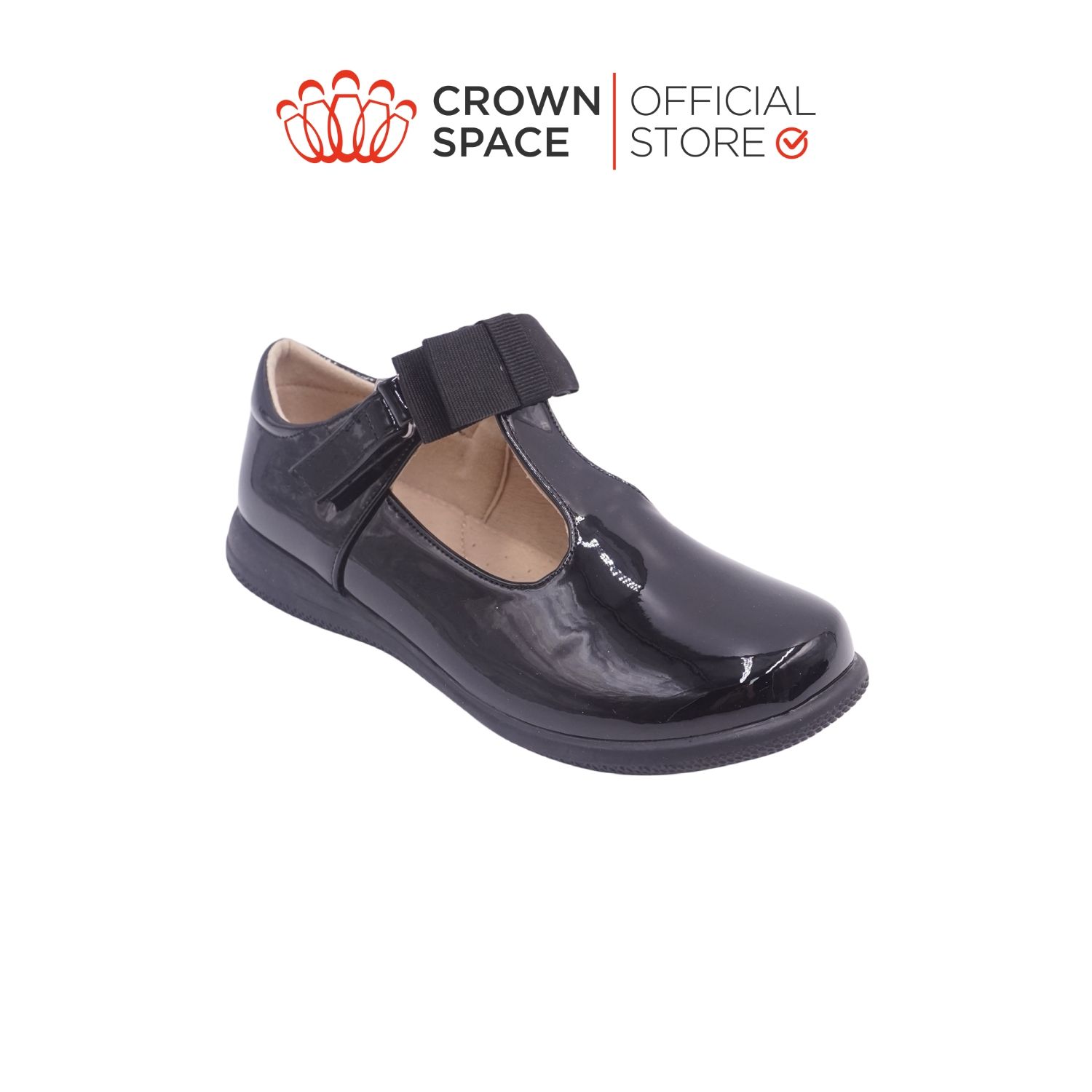  Giày Búp Bê School Shoes Đi Học Trẻ Em Cao Cấp Chính Hãng Crown Space Dành Cho Bé Gái CRUK3076 Size 30 - 38 