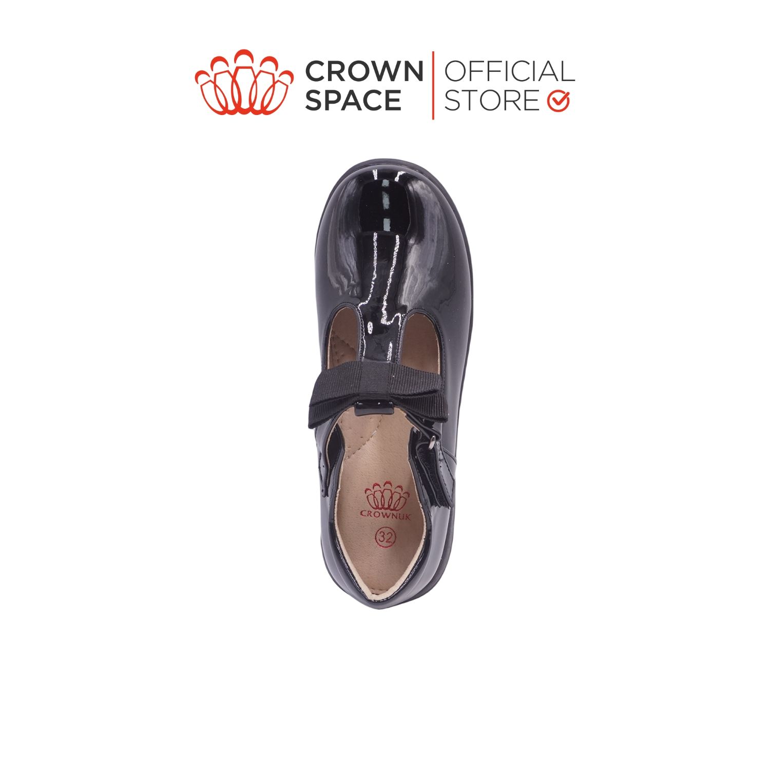  Giày Búp Bê School Shoes Đi Học Trẻ Em Cao Cấp Chính Hãng Crown Space Dành Cho Bé Gái CRUK3076 Size 30 - 38 