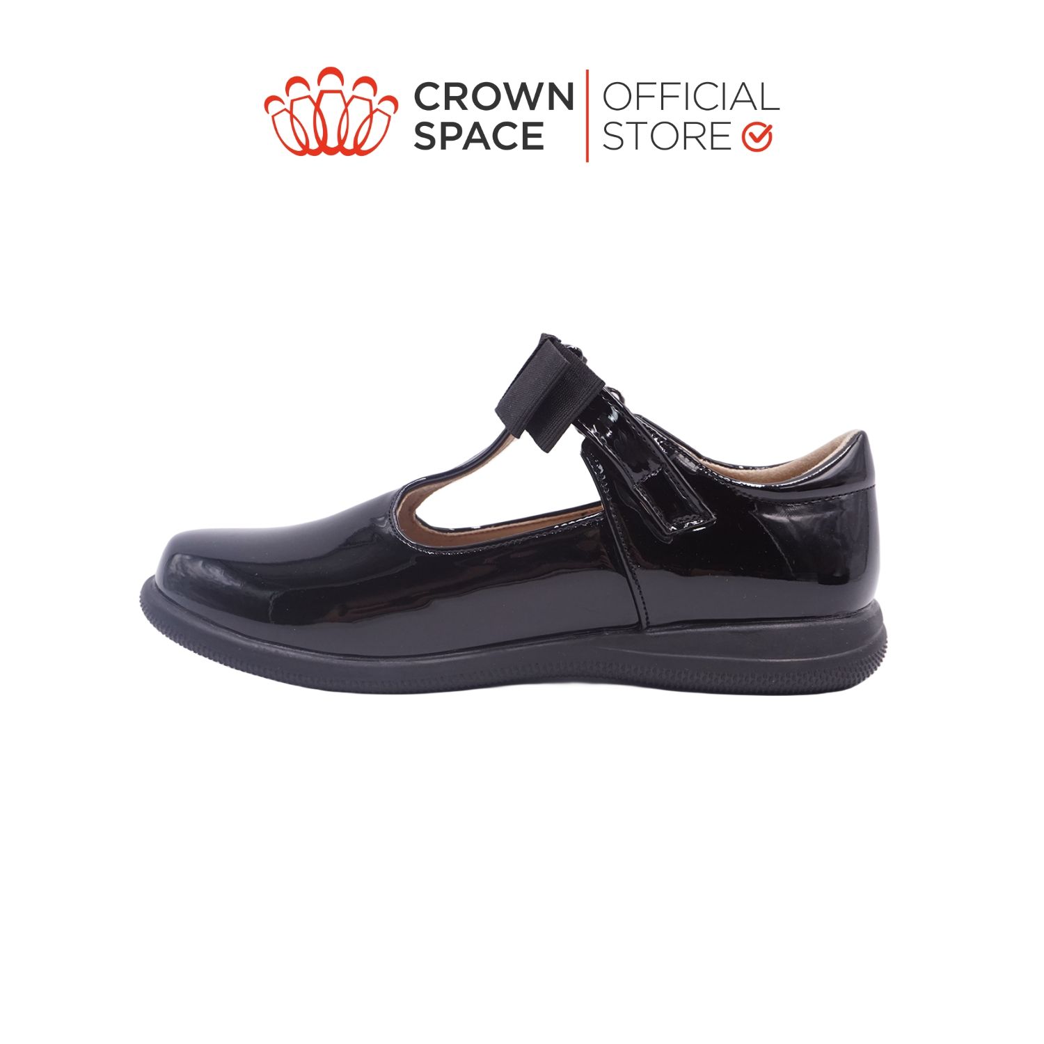  Giày Búp Bê School Shoes Đi Học Trẻ Em Cao Cấp Chính Hãng Crown Space Dành Cho Bé Gái CRUK3076 Size 30 - 38 