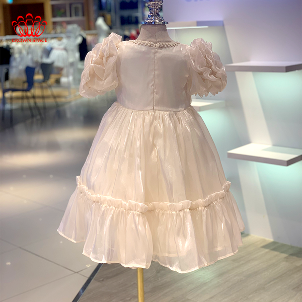 Váy Công Chúa Tay Phồng Bé Gái Cao Cấp, Tinh Tế, Thanh Lịch | Crown Space CKGS3841103