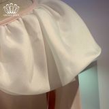  Áo Nỉ Cotton Bé Gái Cổ Bèo Cách Điệu | Crown Space CKGL5141208 