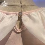  Áo Nỉ Cotton Bé Gái Cổ Bèo Cách Điệu | Crown Space CKGL5141208 