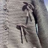  Áo Cardigan Khoác Len Bé Gái Màu Tím/Màu Be Thời Trang Cao Cấp Thiết Kế Độc Quyền Crown Space CKGL6441701 Phong Cách Tiểu Thư Sang Chảnh Dịu Dàng Cho Bé Đi Học Đi Chơi (19kg - 33kg) 