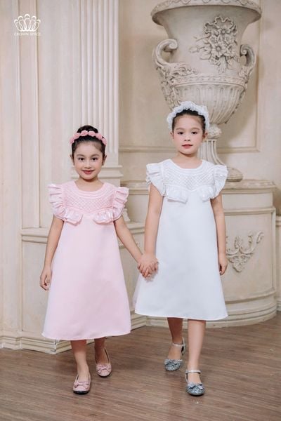 Váy Tafta Bé Gái Cao Cấp, Lấp Lánh, Thoải Mái | Crown Space CKGS3841802