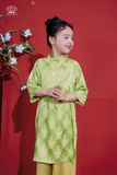 Áo Dài Lụa Tơ Tằm Bé Gái Cao Cấp, Cách Tân, Sang Trọng | Crown Space CKGS9941902 