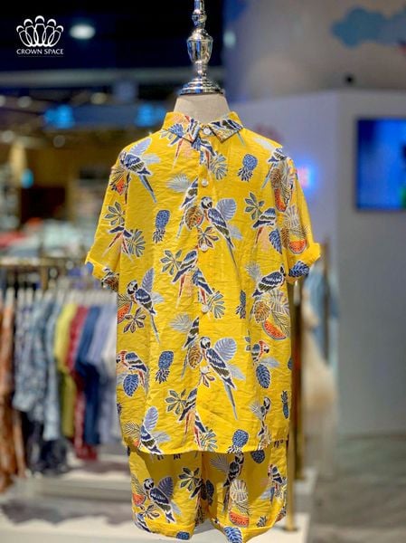  Bộ Quần Áo Bé Trai Đi Biển Họa Tiết Chim Sinh Động, Cao Cấp, Phong Cách Thời Thượng | Crown Space CKBS3950206 