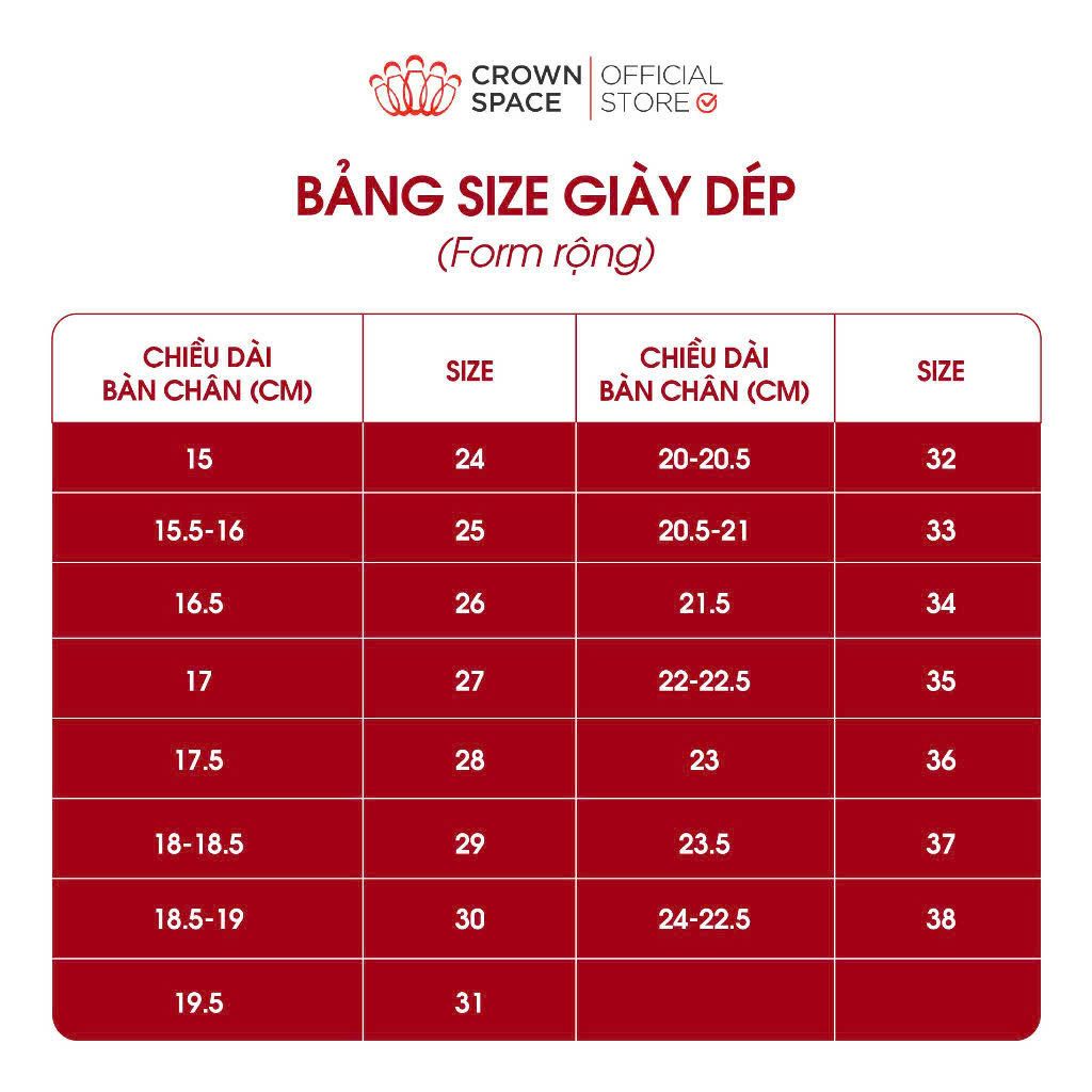  Giày Đi Học Bé Gái Công Chúa Cao Cấp, Êm Nhẹ, Thời Trang | Crown Space CRUK3078 