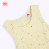  Váy Công chúa Bé Gái Cao Cấp Ren Hoa Sang Trọng Màu Be/Hồng | Crown Space CKGS2850104 