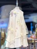  Váy Bé Gái Công Chúa Hoa Thêu Pastel Màu Be Cao Cấp | Crown Space CKGS3850904 