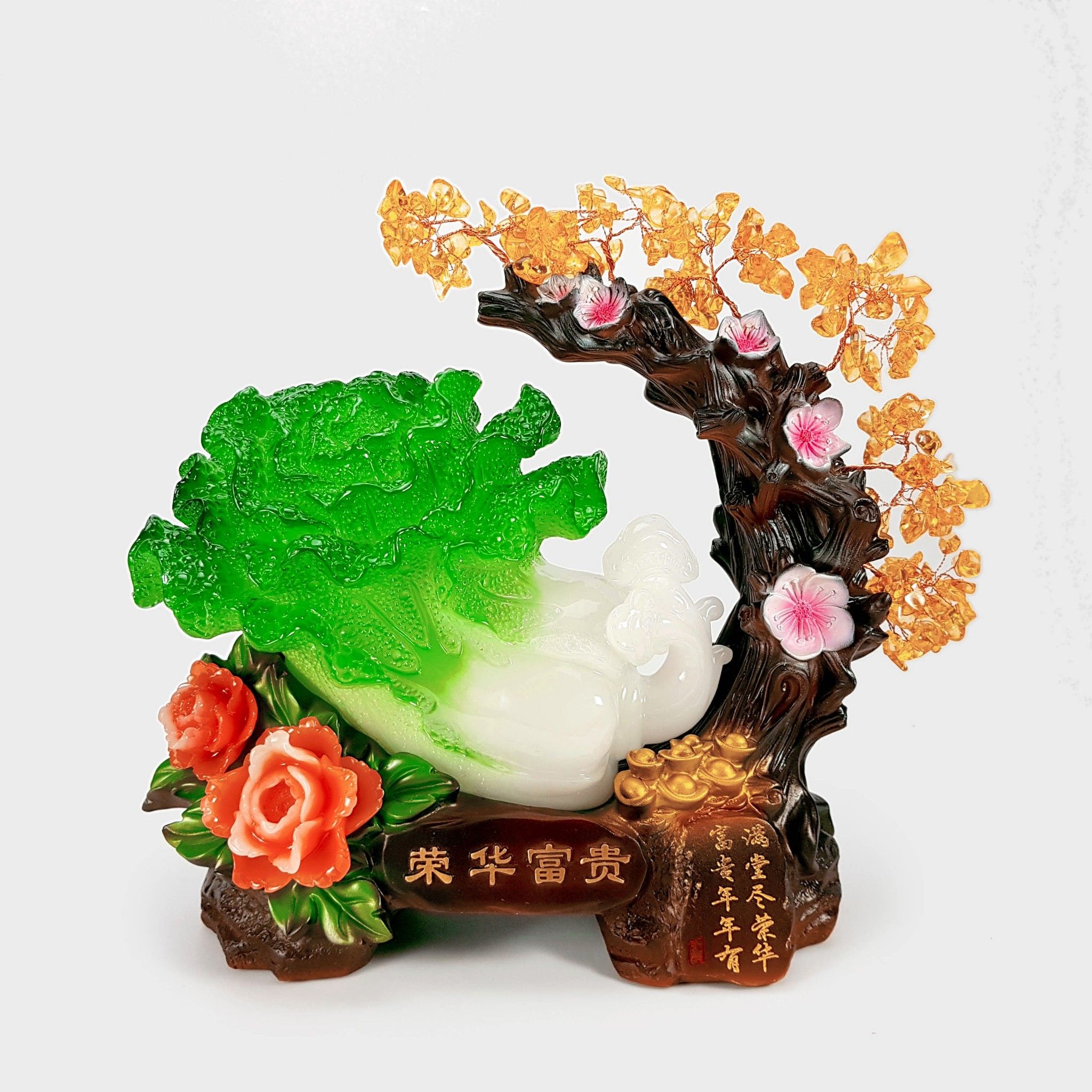 Tượng Bắp Cải Phong Thủy Hoa Đào