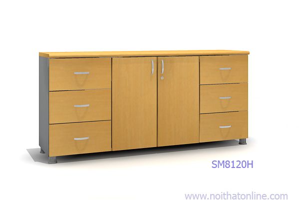 Tủ hồ sơ thấp 6 ngăn kéo SME8120H