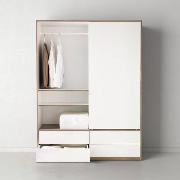  Tủ quần áo cánh lùa 4 ngăn kéo TA06 