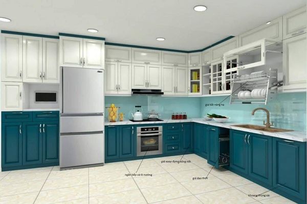  Tủ bếp gia đình hiện đại TB1 
