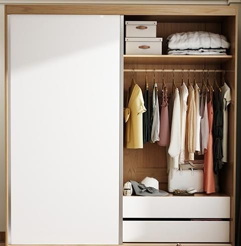  Tủ quần áo cánh lùa bên trong 2 ngăn kéo TA16 