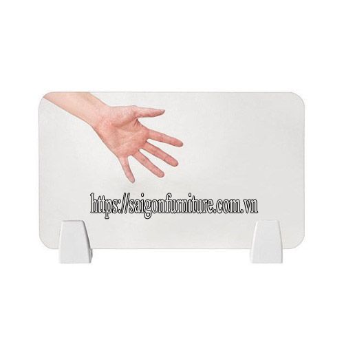Vách ngăn kính trên mặt bàn VNK1