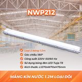  Máng Đèn LED Kín Nước Nanoco - Loại Đôi Dài 1.2m NWP212 