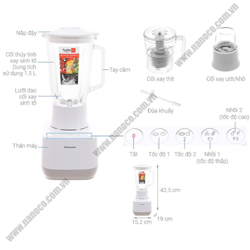  Máy xay sinh tố Panasonic MX-MG53C1CRA 