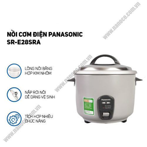  Nồi cơm điện nắp rời Panasonic SR-E28SRA 