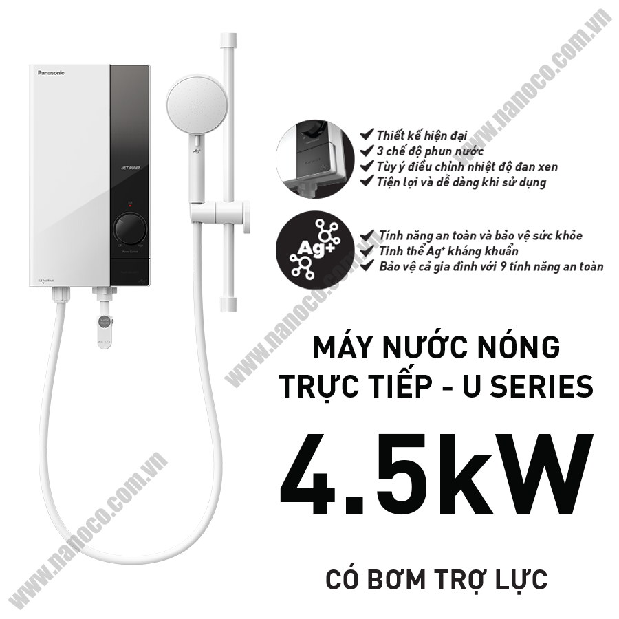  Máy nước nóng trực tiếp U - Series Panasonic DH-4UP1VW 