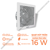  Quạt hút âm trần không ống dẫn 16W Nanoco NCV1520 