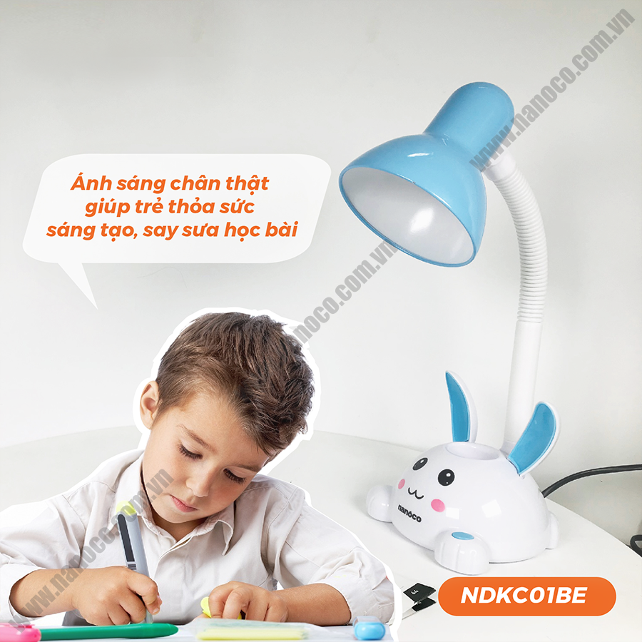  Đèn bàn LED không bóng NDKC01BE Nanoco (thỏ xanh) 