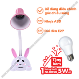  Đèn bàn LED không bóng Nanoco NDKC01P (thỏ hồng) 