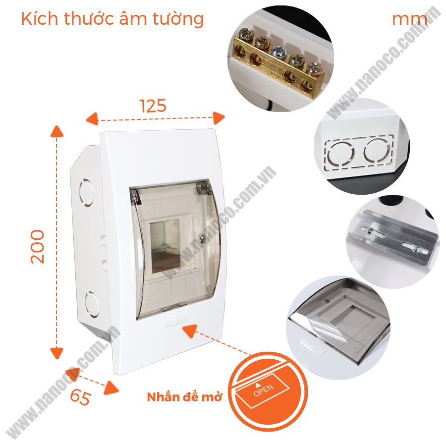  Tủ điện Nanoco NDP104P/NDP104 